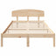 Sengestel Naturfarvet 135 x 190 cm Massiv fyrretræ