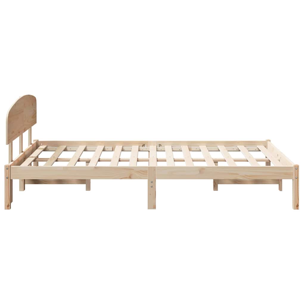 Sengestel Naturfarvet 135 x 190 cm Massiv fyrretræ