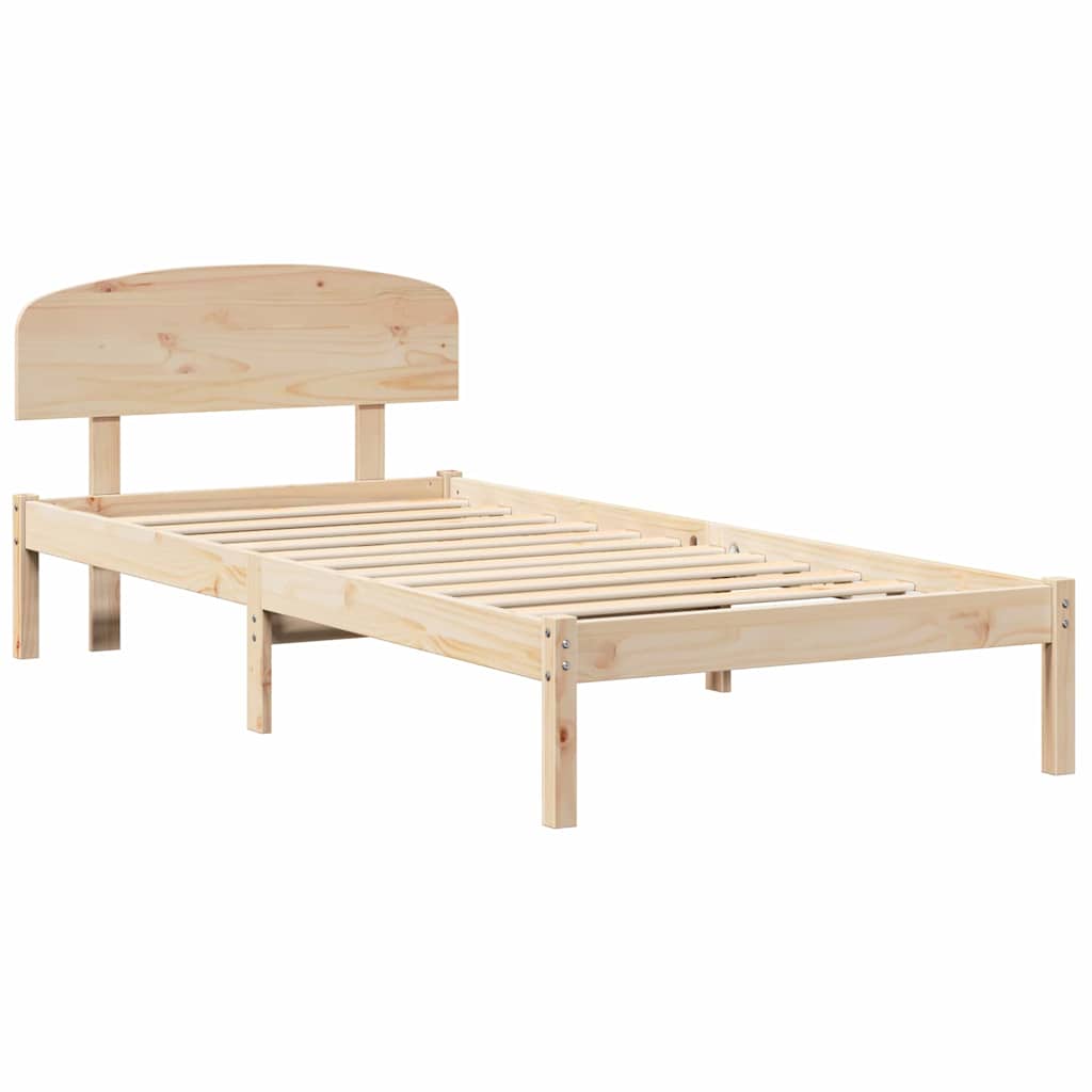 Sengestel Naturfarvet 100 x 200 cm Massiv fyrretræ