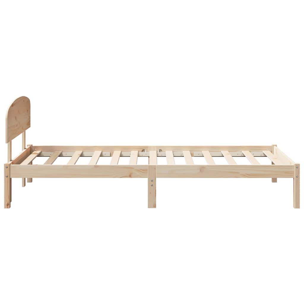 Sengestel Naturfarvet 90 x 200 cm Massiv fyrretræ