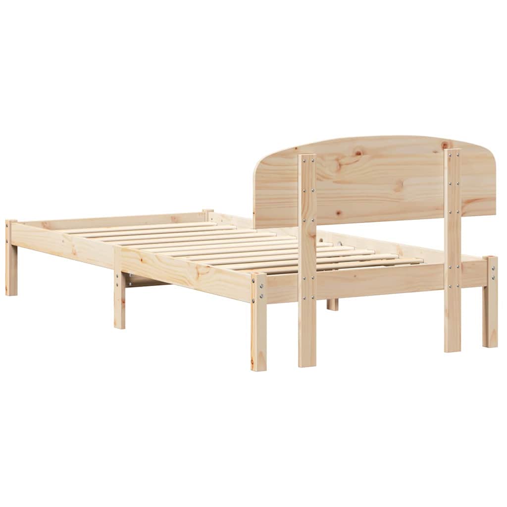 Sengestel Naturfarvet 80 x 200 cm Massiv fyrretræ