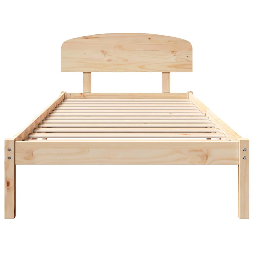 Sengestel Naturfarvet 80 x 200 cm Massiv fyrretræ