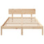 Sengestel Naturfarvet 150 x 200 cm Massiv fyrretræ