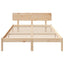 Sengestel Naturfarvet 140 x 200 cm Massiv fyrretræ