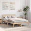 Sengestel Naturfarvet 135 x 190 cm Massiv fyrretræ