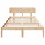 Sengestel Naturfarvet 135 x 190 cm Massiv fyrretræ