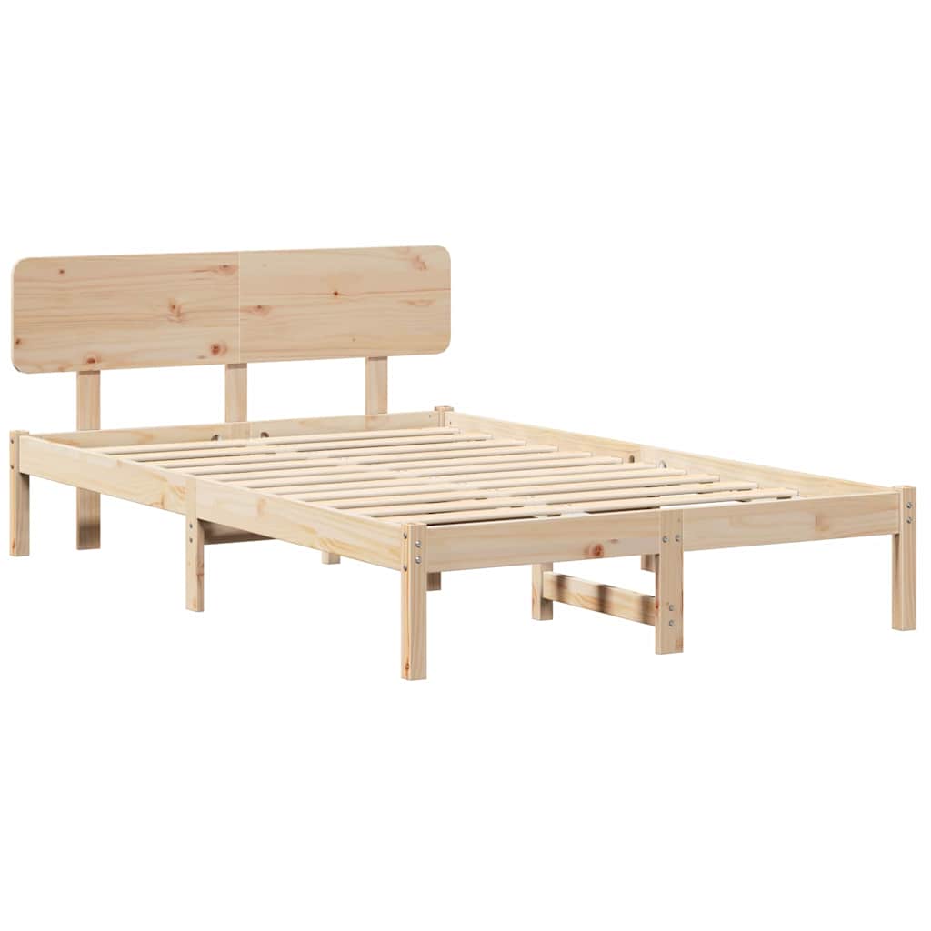 Sengestel Naturfarvet 120 x 190 cm Massiv fyrretræ