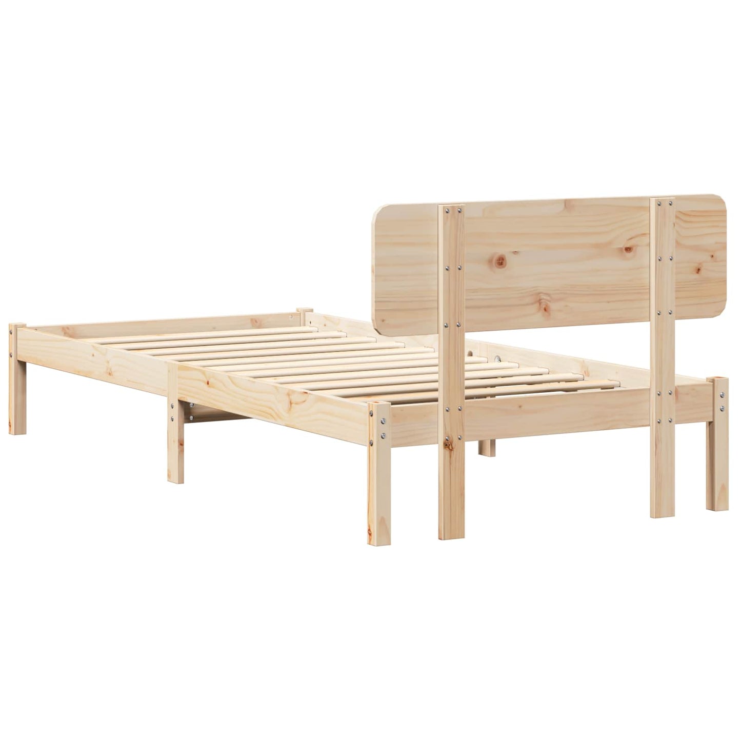 Sengestel Naturfarvet 100 x 200 cm Massiv fyrretræ