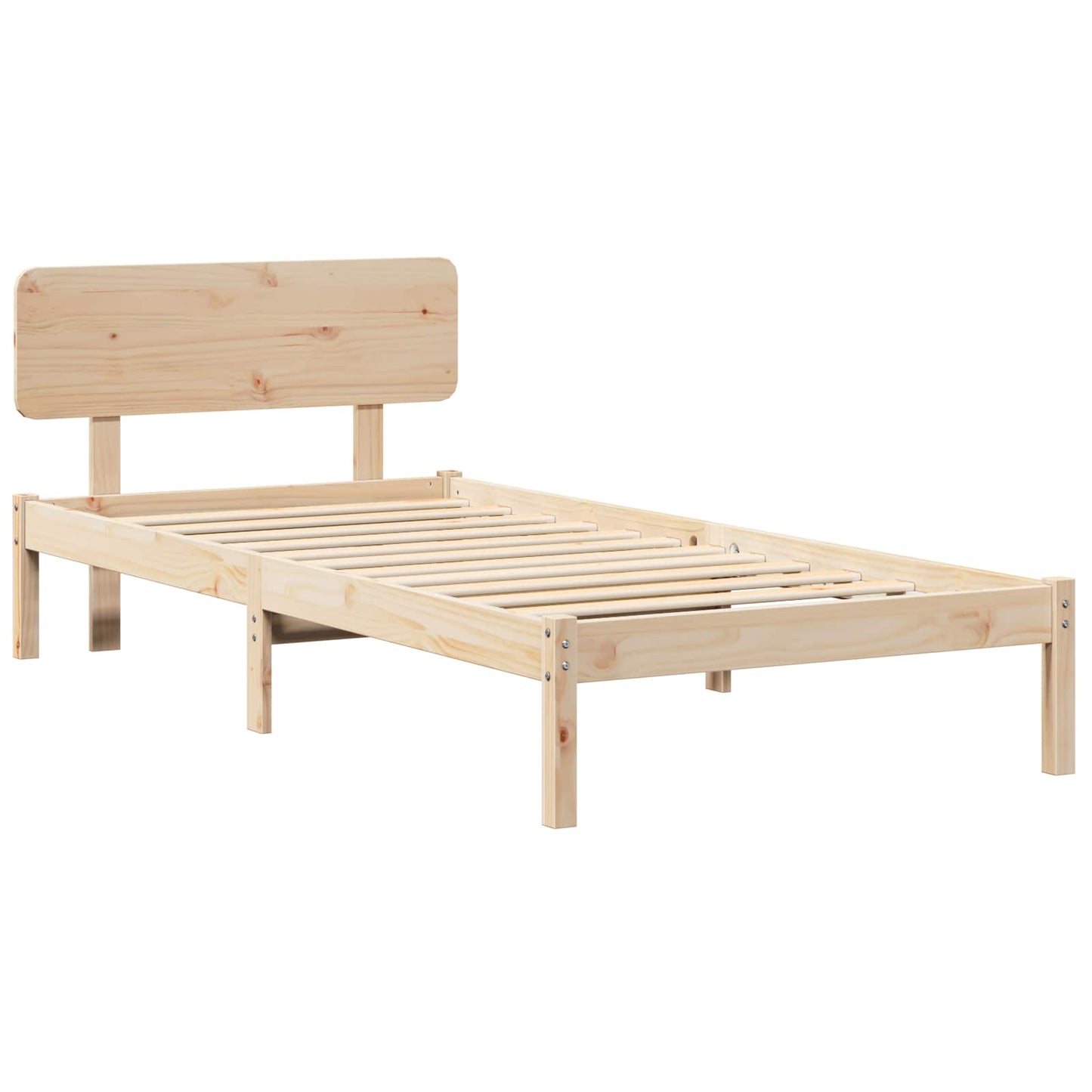Sengestel Naturfarvet 80 x 200 cm Massiv fyrretræ