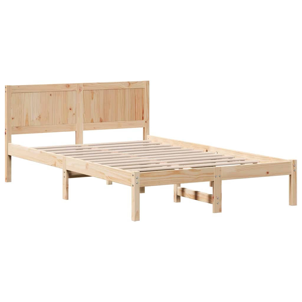 Sengestel Brun 120 x 190 cm Massivt fyrretræ