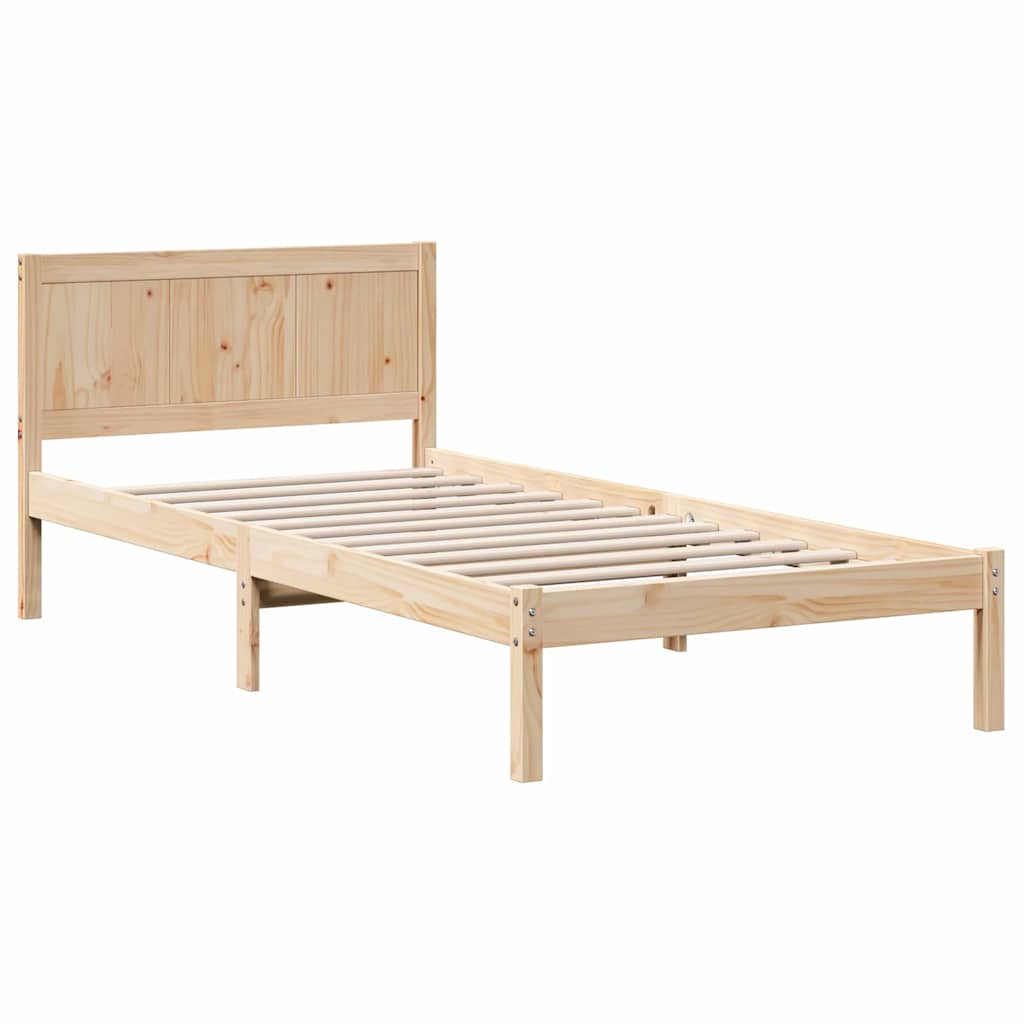Sengestel Brun 80 x 200 cm Massivt fyrretræ