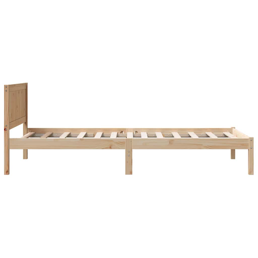 Sengestel Brun 90 x 200 cm Massivt fyrretræ