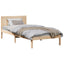 Sengestel Brun 90 x 190 cm Massivt fyrretræ