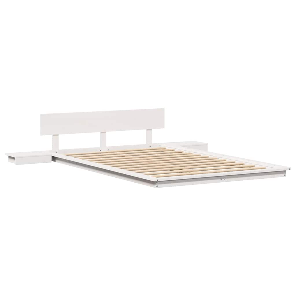 Sengestel Hvid 120 x 190 cm træ