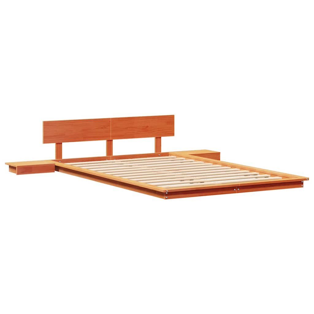Sengestel Brun 120 x 190 cm træ