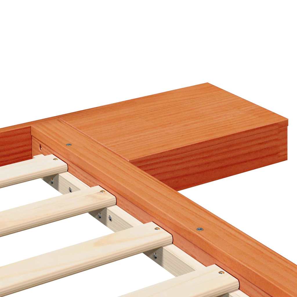 Sengestel Brun 100 x 200 cm træ