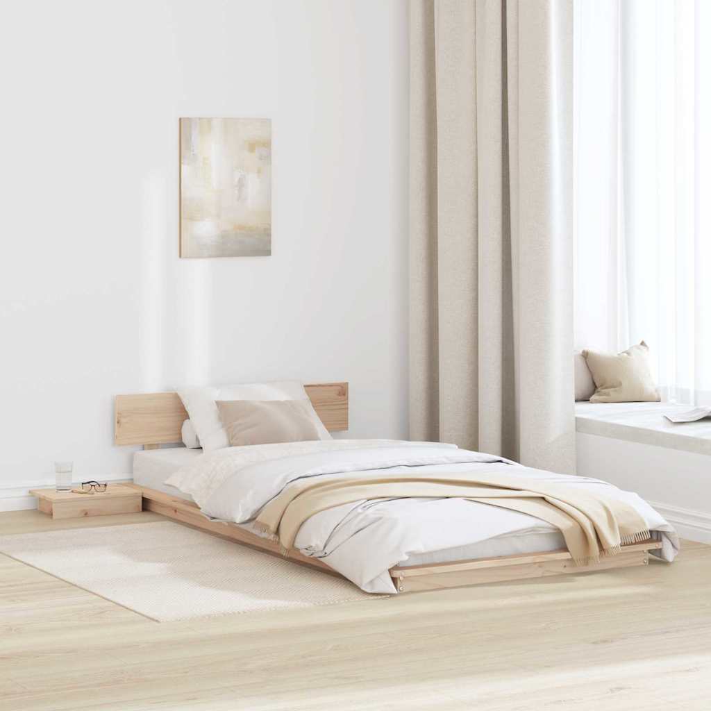 Sengestel Brun 80 x 200 cm træ
