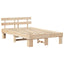Sengestel Naturfarvet 140 x 190 cm Massiv fyrretræ