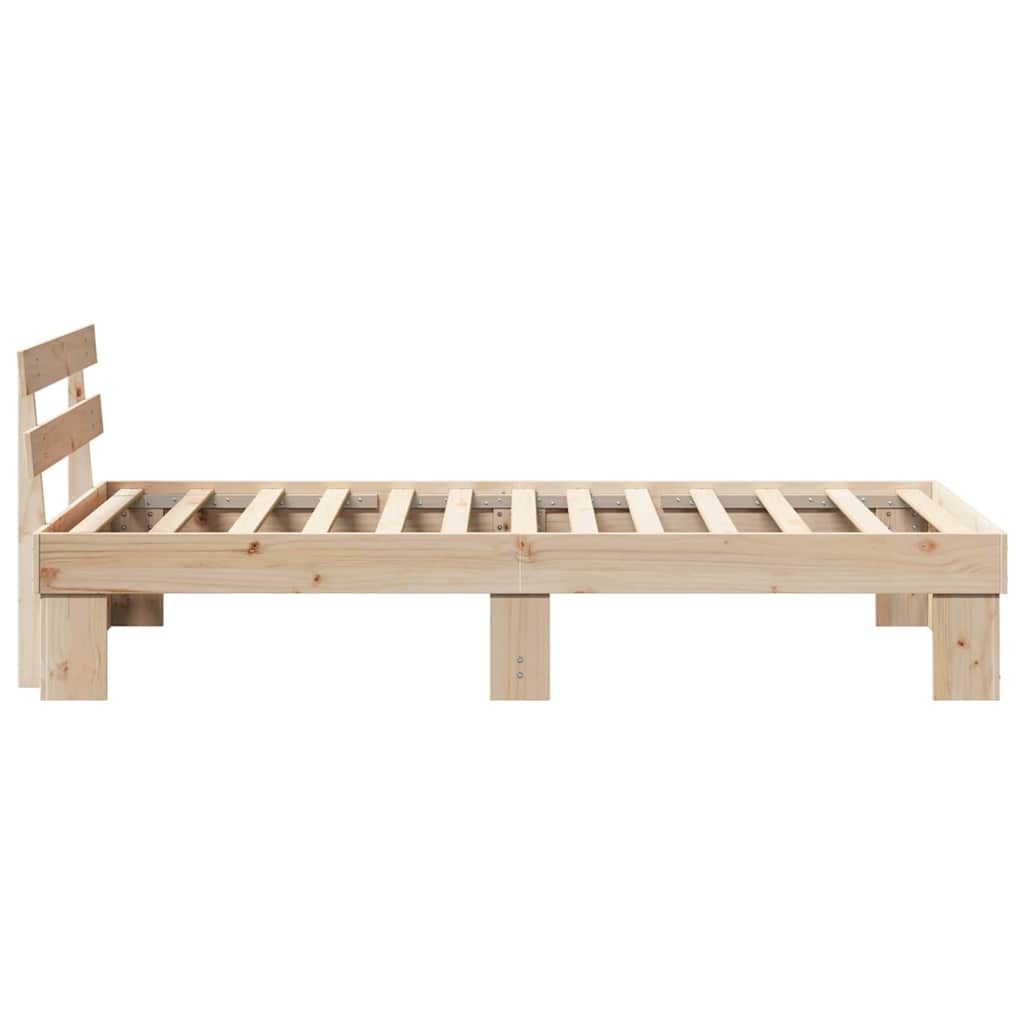 Sengestel Naturfarvet 100 x 200 cm Massiv fyrretræ