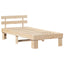 Sengestel Naturfarvet 90 x 200 cm Massiv fyrretræ