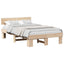 Sengestel Naturfarvet 135 x 190 cm Massiv fyrretræ