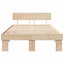 Sengestel Naturfarvet 135 x 190 cm Massiv fyrretræ