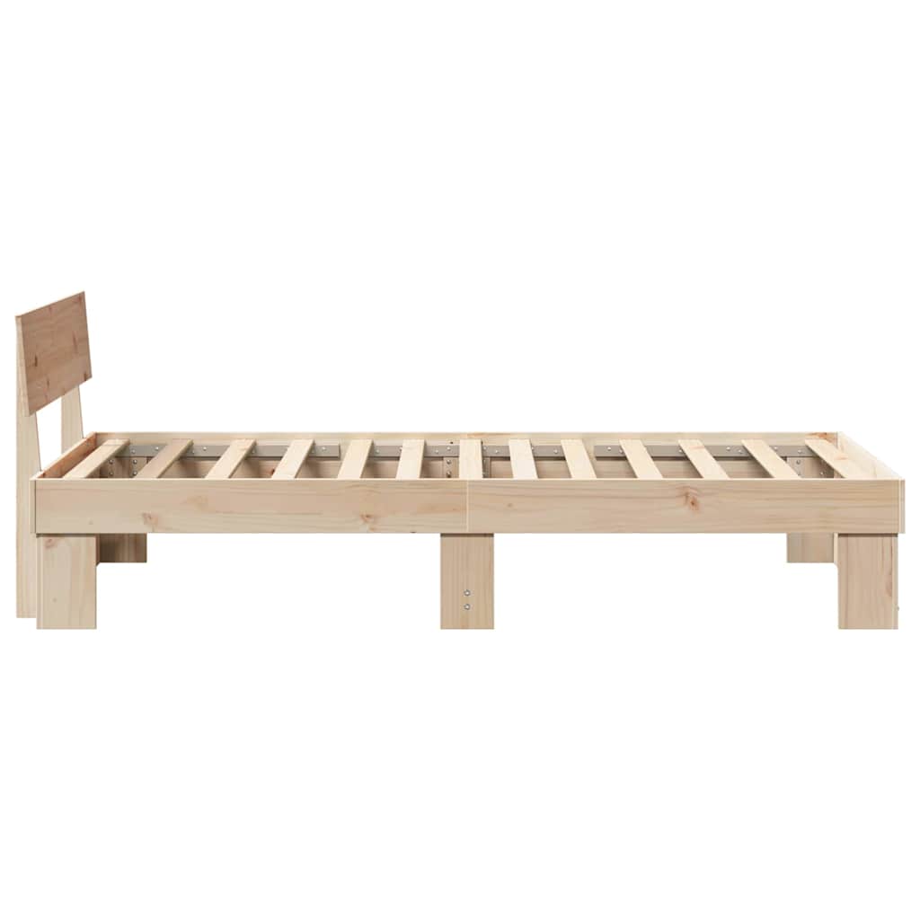 Sengestel Naturfarvet 100 x 200 cm Massiv fyrretræ