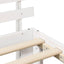 Sengestel med hovedgærde Hvid 180 x 200 cm Massiv fyrretræ
