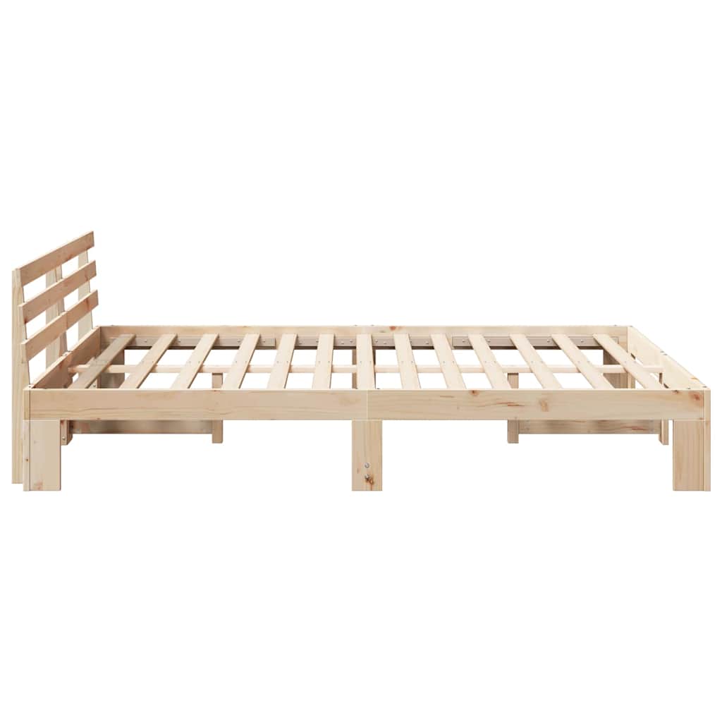 Sengestel Naturfarvet 150 x 200 cm Massiv fyrretræ