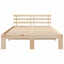 Sengestel Naturfarvet 120 x 190 cm Massiv fyrretræ