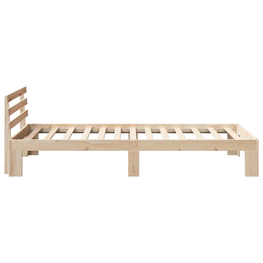 Sengestel Naturfarvet 90 x 190 cm Massiv fyrretræ