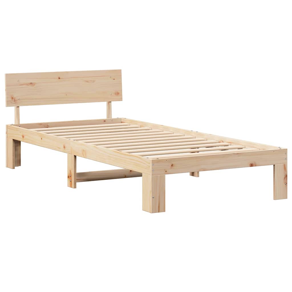 Sengestel Naturfarvet 100 x 200 cm Massiv fyrretræ