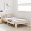 Sengestel Naturfarvet 75 x 190 cm Massiv fyrretræ