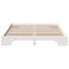 Sengestel Hvid 160 x 200 cm Massiv fyrretræ