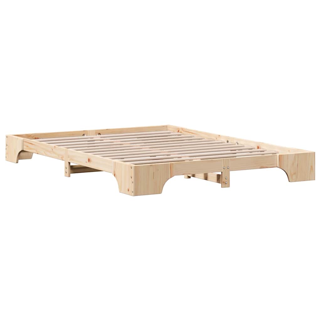 Sengestel Naturfarvet 150 x 200 cm Massiv fyrretræ