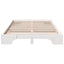 Sengestel Hvid 135 x 190 cm Massiv fyrretræ