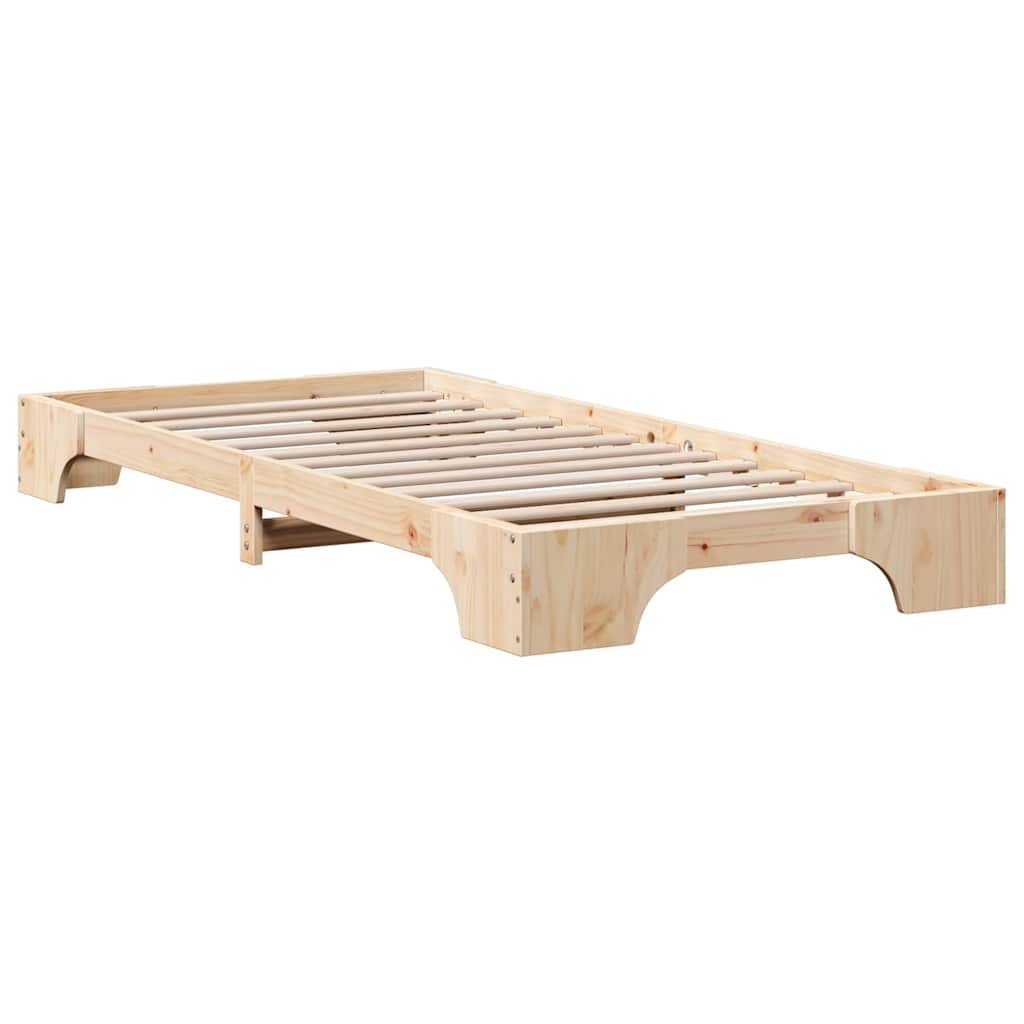 Sengestel Massiv fyrretræ 90 x 200 cm Massivt fyrretræ