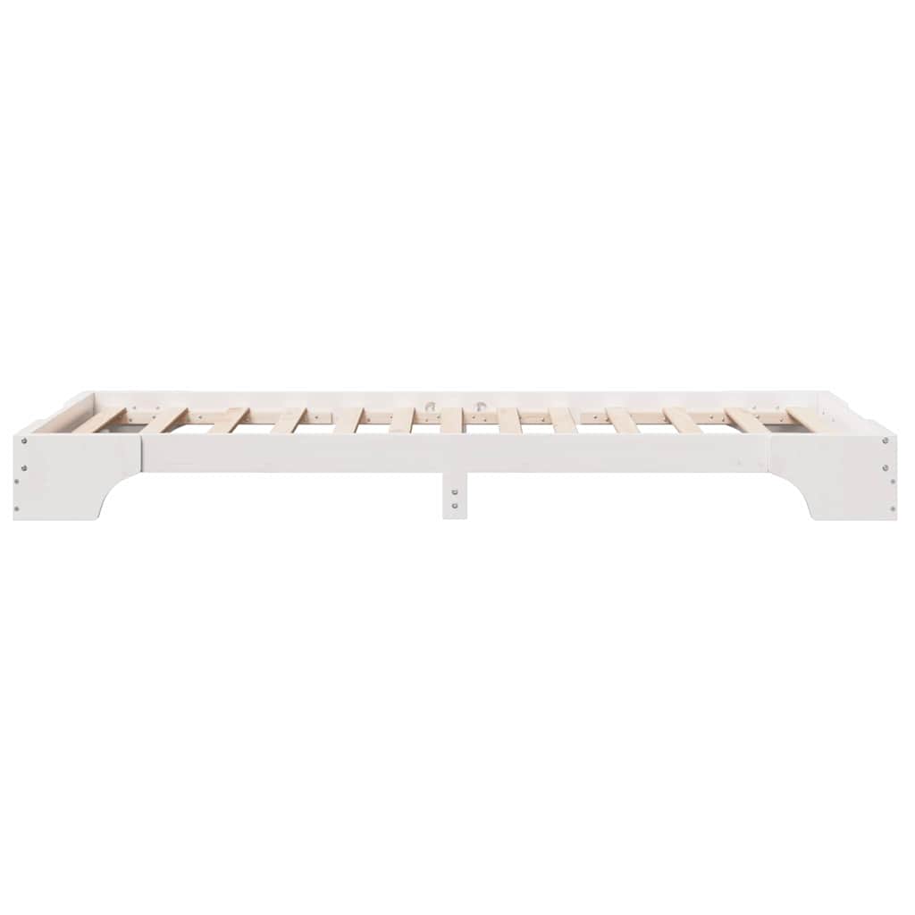 Sengestel Hvid 80 x 200 cm Massiv fyrretræ