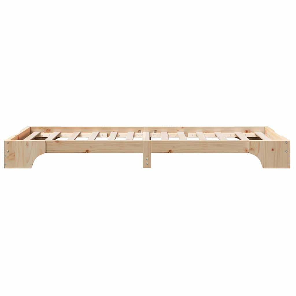 Sengestel Naturfarvet 90 x 190 cm Massiv fyrretræ