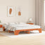 Sengestel Voks brun 180 x 200 cm Massiv fyrretræ