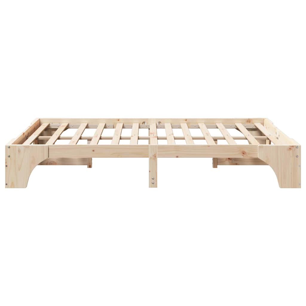 Sengestel Naturfarvet 150 x 200 cm Massiv fyrretræ