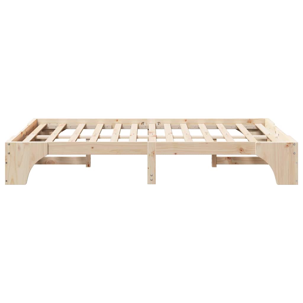 Sengestel Massiv fyrretræ 120 x 190 cm Massivt fyrretræ