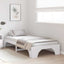 Sengestel Hvid 90 x 190 cm Massiv fyrretræ