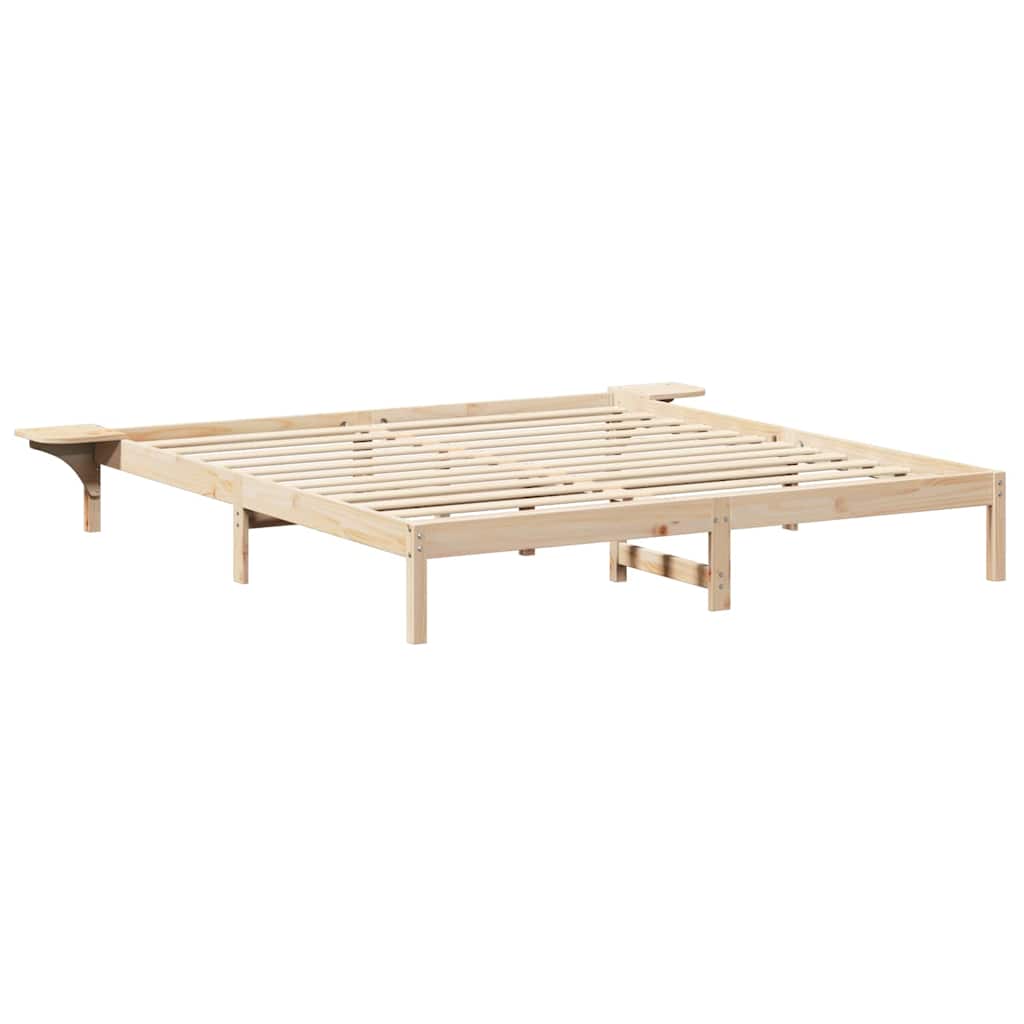 Sengestel Naturfarvet 200 x 200 cm Massiv fyrretræ