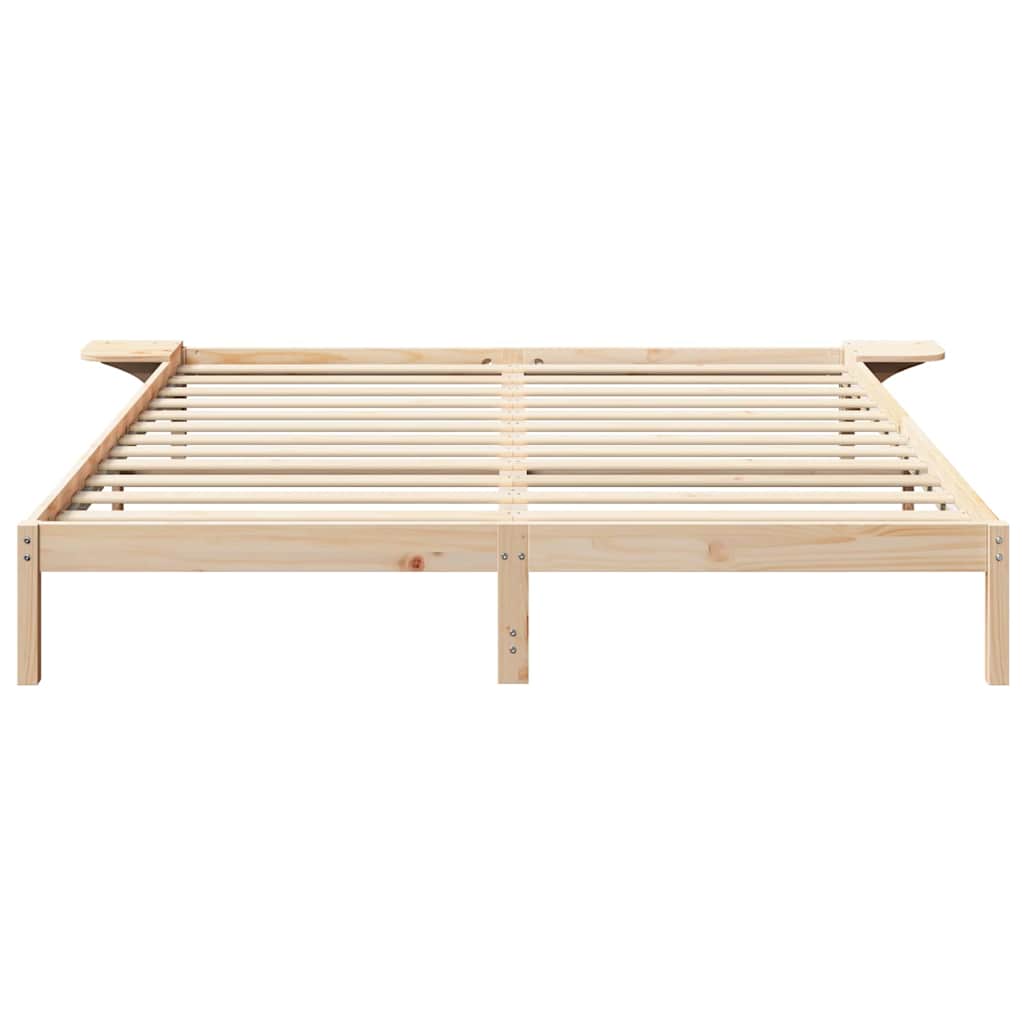 Sengestel Naturfarvet 180 x 200 cm Massiv fyrretræ