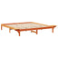 Sengestel Voks brun 180 x 200 cm Massiv fyrretræ