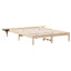Sengestel Naturfarvet 160 x 200 cm Massiv fyrretræ