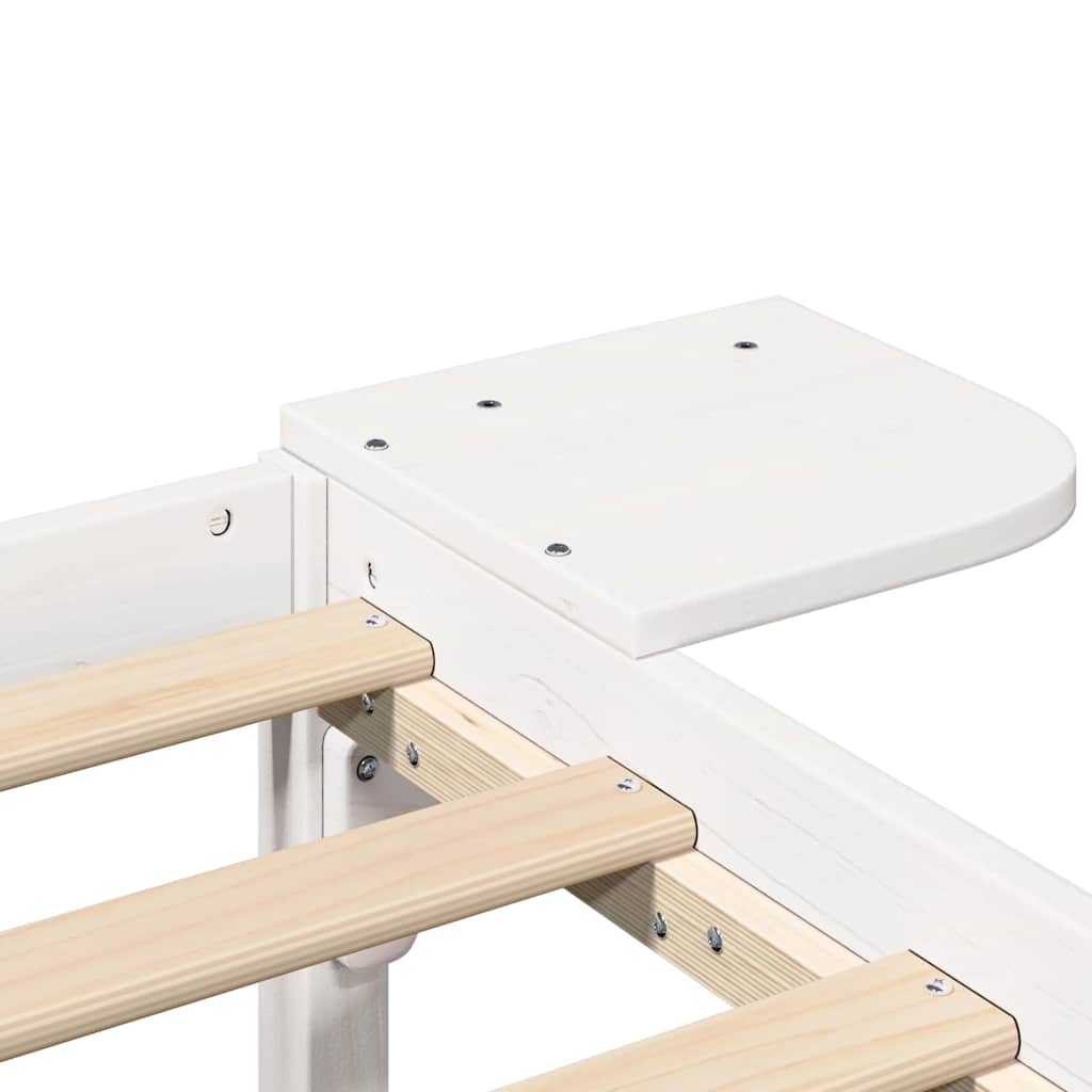 Sengestel Hvid 160 x 200 cm Massiv fyrretræ