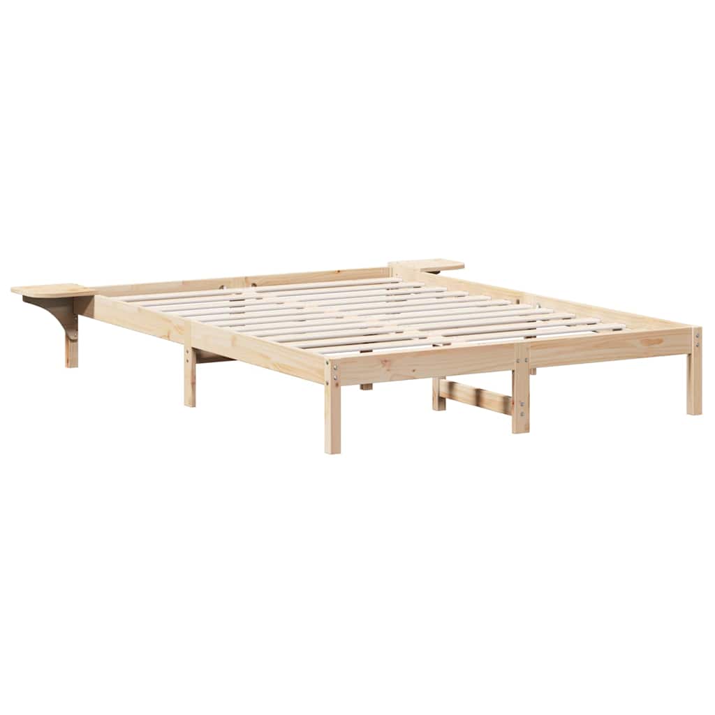 Sengestel Naturfarvet 140 x 200 cm Massiv fyrretræ