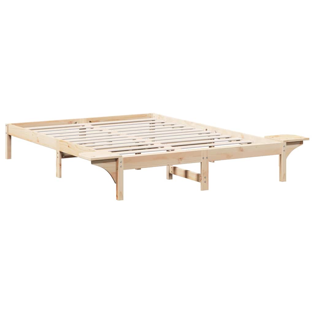 Sengestel Naturfarvet 140 x 200 cm Massiv fyrretræ